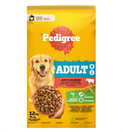 Pedigree Adulte avec du bœuf et des légumes