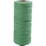 Creativ Company Makrameeschnur, L: 315 m, Stärke 1 mm, dünne Qualität 12 12, hellgrün, 220 gr 1 Knäuel