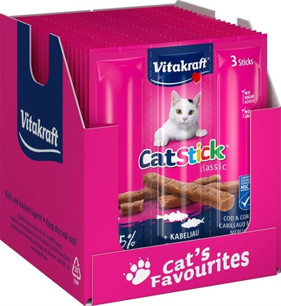 Vitakraft cat-stick mini kabeljauw met tonijn