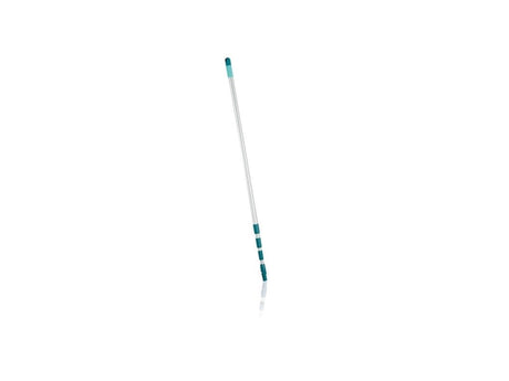 Leifheit Teleskopstiel Aluminium 130 - 400 cm - inkl. Anti-Rutsch-Kopf – 360° drehbar – Aufhängeöse – Klicksystem
