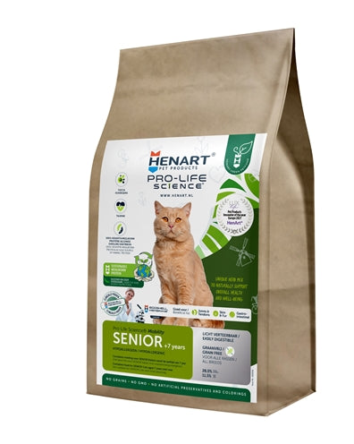 Henart Mealworm Insect Cat Senior con lui Membrana