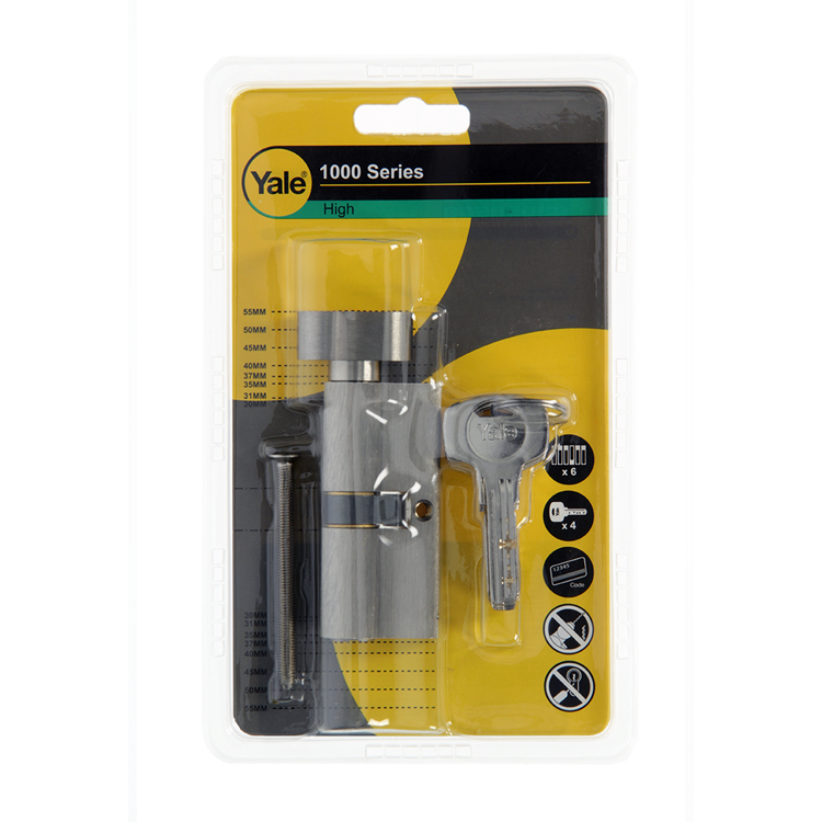 Yale 1060545 - knopcilinder 1000 mv 70mm(35 35) | 2 stuks