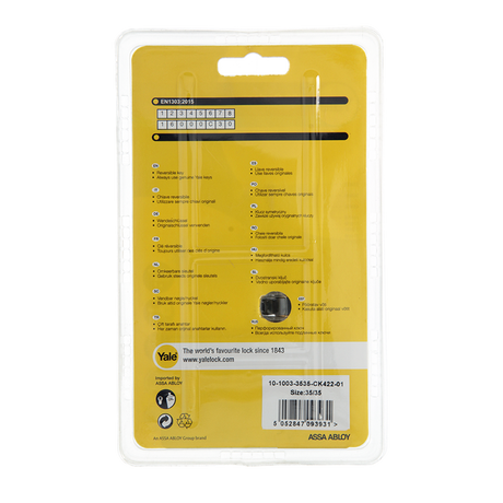 Yale 1060545 - knopcilinder 1000 mv 70mm(35 35) | 2 stuks