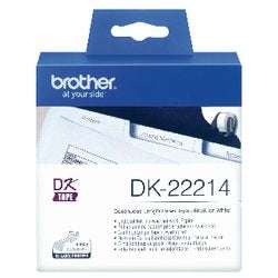 Labeltape brother dk22214 wit