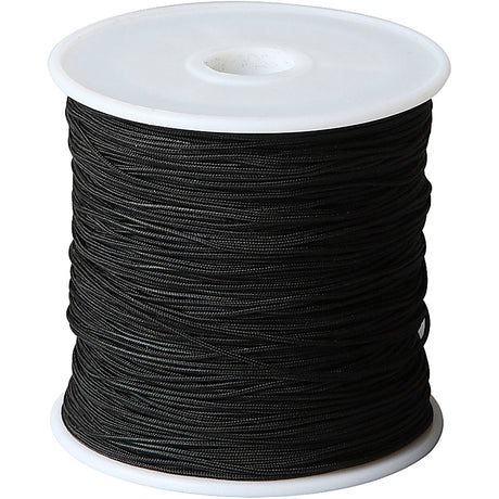Kreativfirma Polyester Cord Black 1 mm, 50 m