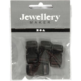 Creativ Company Click Closeure Black, 4st.