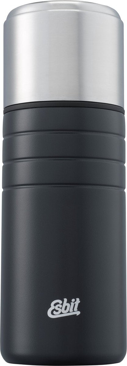 Esbit Majoris Thermoskanne - 750 ml - Schwarz - Edelstahl - inkl. 2 Tassen