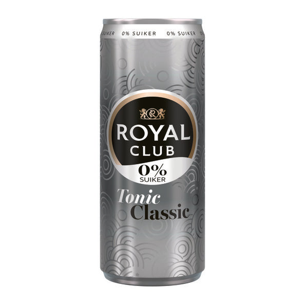 Royal club tonic classic 0% blik (12x 25 cl)