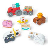 Melissa Doug – Blockables™ Farm-Spielset – mit tragbarer Aufbewahrungsbox