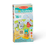 Melissa Doug Blockables Farm Friends Spielset (16-teilig) | 2 Stk