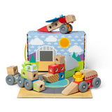 Melissa Doug – Blockables™ Vehicles-Spielset – mit tragbarer Aufbewahrungsbox