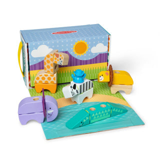 Melissa Doug Blockables Safari-Spielset (34 Teile)