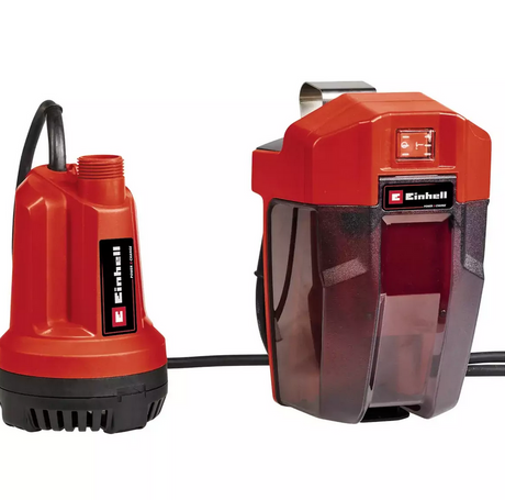 Einhell Akku-Tauchpumpe Buckle 18 Li Solo – Power X-Change – 18 V Li-Ion – 5.000 l/h – max. Förderhöhe: 8 m - max. Eintauchtiefe: 4 m - Absaugung bis: 15 mm - Netzkabel: 5 m - exkl. Akku und Ladegerät