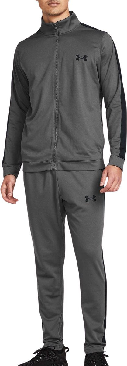 Under Armour UA Rival Knit Trainingsanzug – Grau Herren-Trainingsanzug – Castlerock – Schwarz
