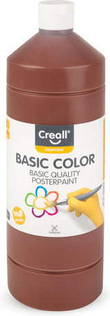 Creall Schulfarbe dunkelbraun, 1 Liter