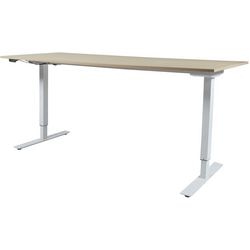 Zit-sta-bureau schaffenburg lectro basic 180x80 eik wit