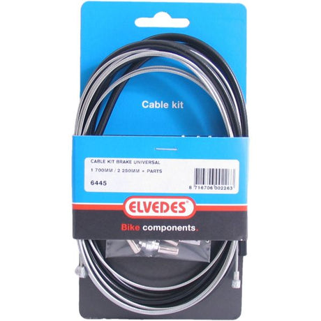 Universal Bremskabel Kit ELVODEN 1700 mm 2250 mm verzinkt - schwarz (auf der Karte)