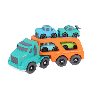 Jipy Biokunststoff-Autotransporter sortiert