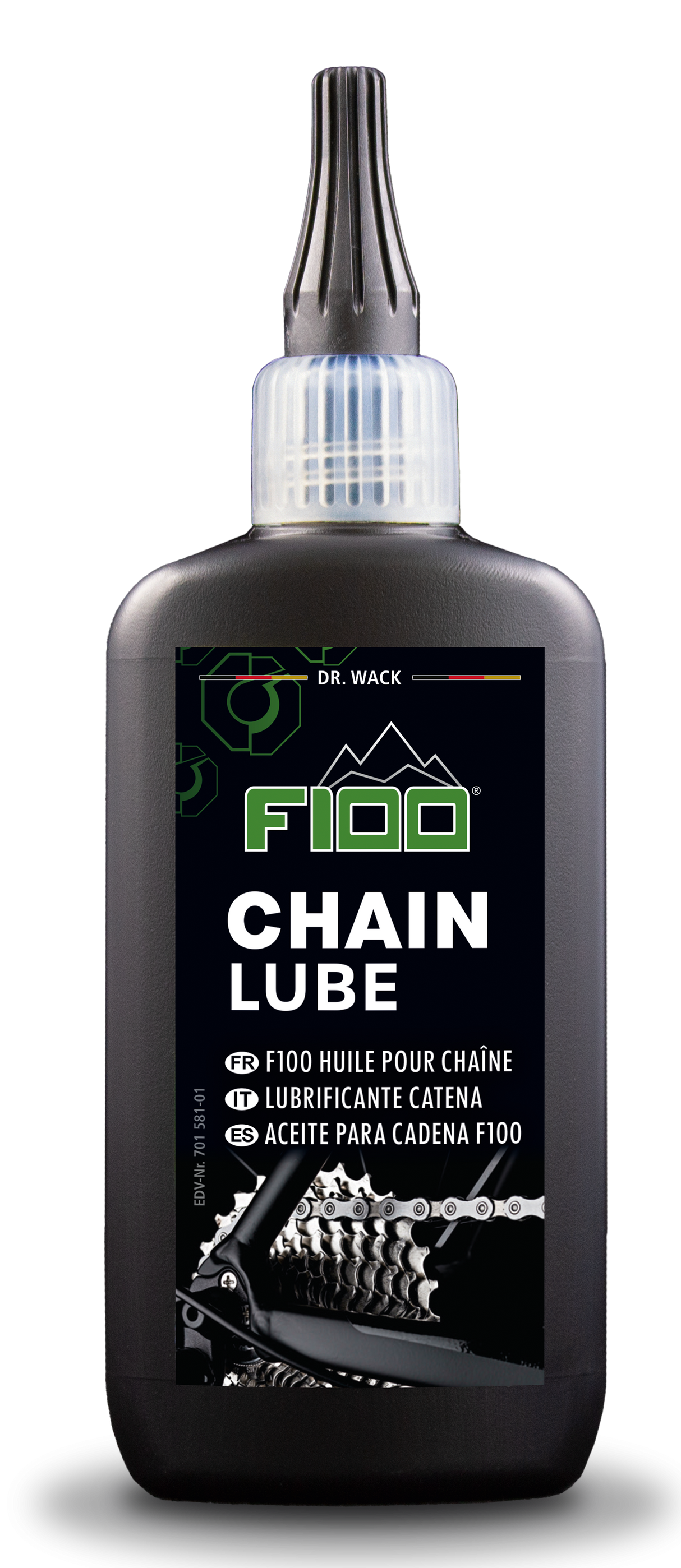 Drwack Chain Lubricant Dr.Wack F100 Chain Lube Lube Dropper Bottle of 100ml