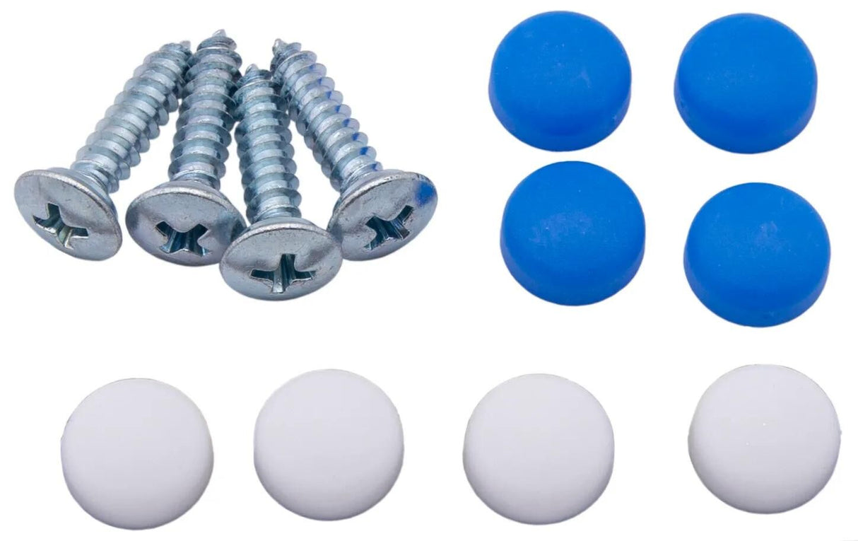 Dresselhaus Kennzeichenschrauben-Sortiment SB-Mix Kennzeichen SB-M 5,6x19 Kappe (blau+weiß)