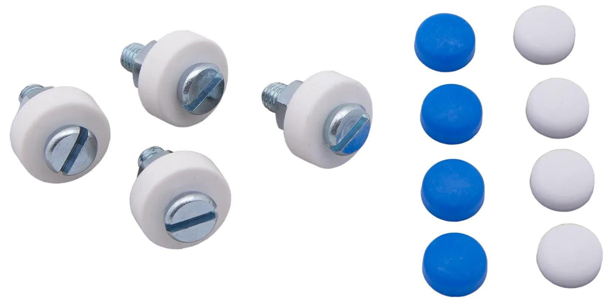Dresselhaus Kennzeichenschrauben-Sortiment SB-Mix Kennzeichen SB-M 6x20 Kappen (blau+weiß)