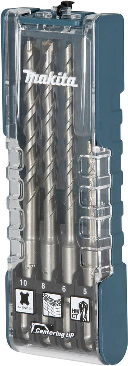 Makita Zubehör B2S: Betonbohrer-Set 4-teilig – 5 6 8 10 – E-13596