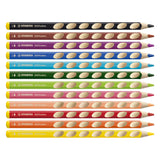 Stabilo EasyColors Colored Stifte links 12 Stcs. + Bleistiftschärfer