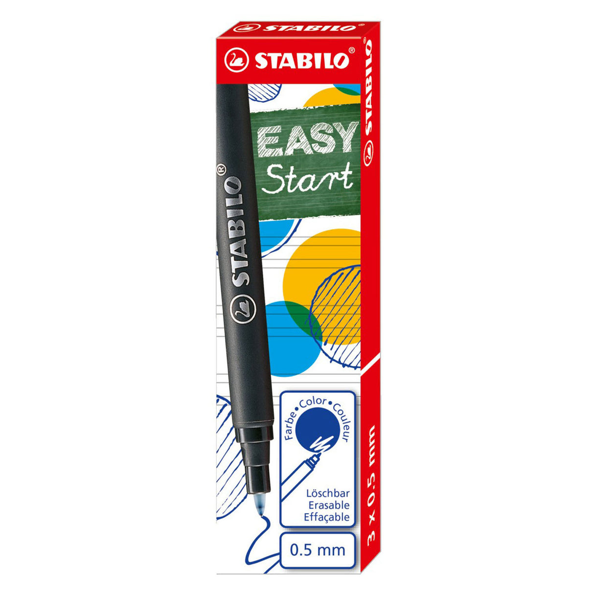 Stabilo Easyoriginal 3 Navullingen Medium - Azul