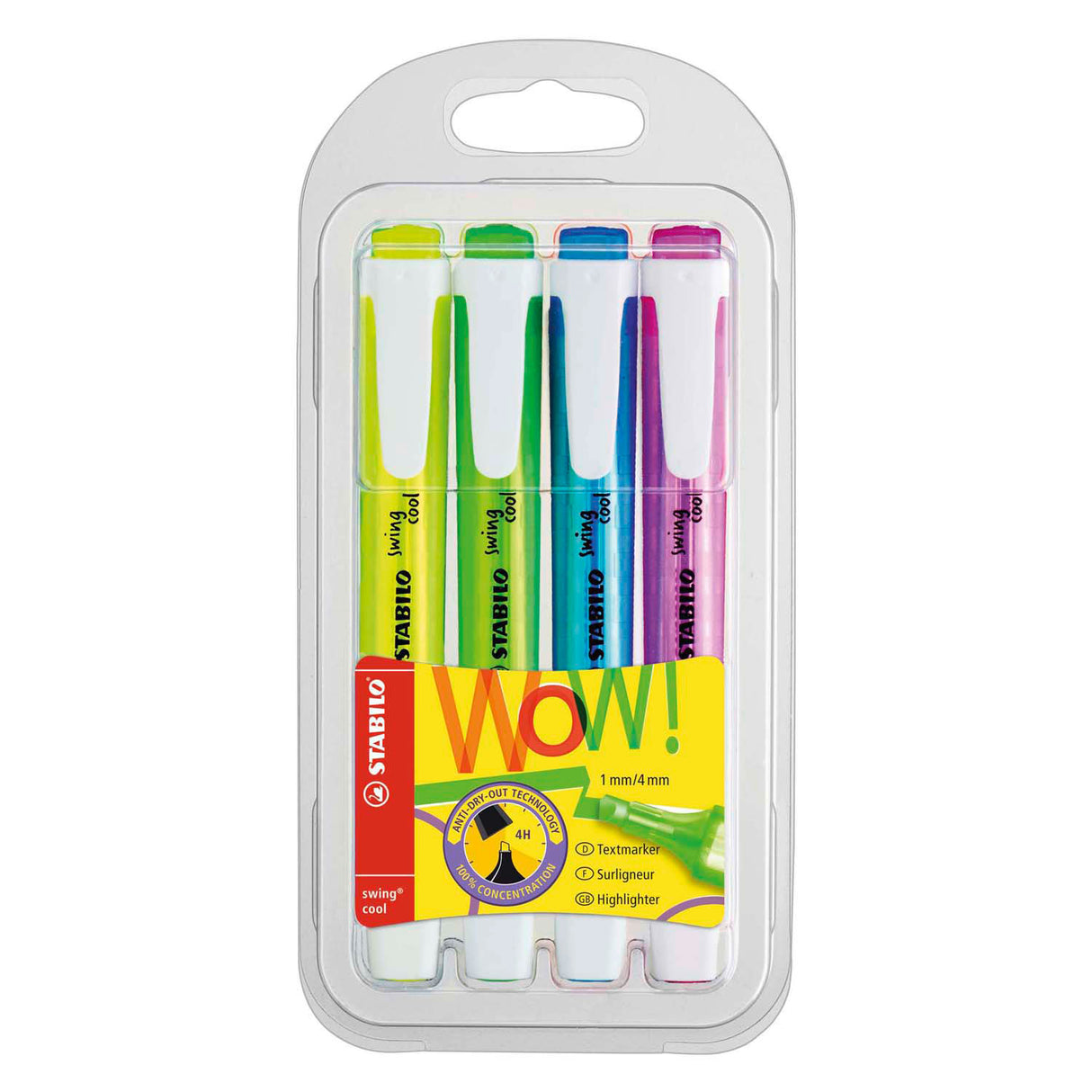 Stabilo Swing Cool Markers, 4st.