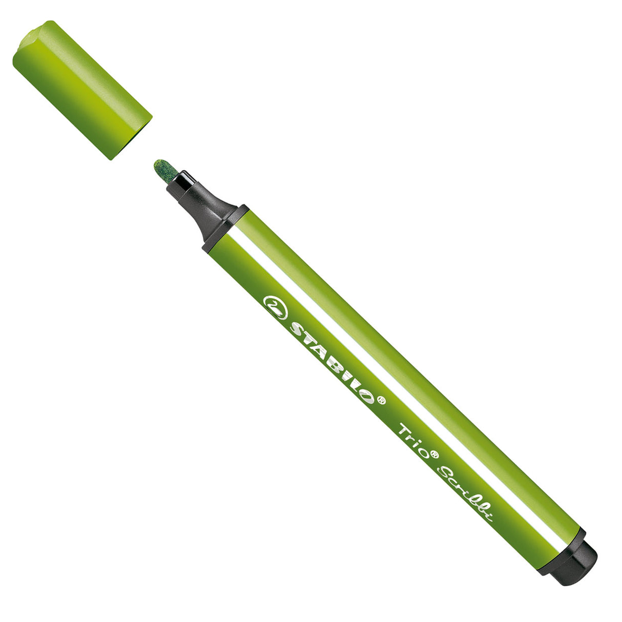 Stabilily Trio Scribbi gefillt -Tip Pen mat helle Green Punkt