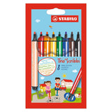 Stabilo Trio Scribbi gefillt -Tip Pens, 8ST.