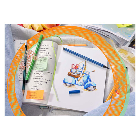 STABILO Filzstift Premium Stift 68 1 mm verschiedene Farben 6 Stück