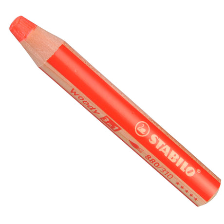Stabilo Woody 3 in 1 – Multitalentstift – Rot – pro Stück