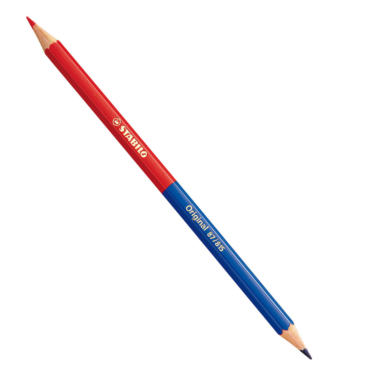 Stabilo Original - colored pencil - Half red -half blue (87 815)