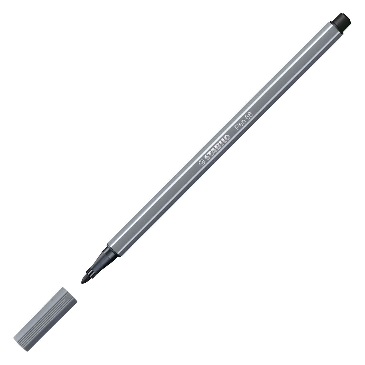 Stabilo Pen 68 - Felt -Tip Pen - Dark Grey (68 96)