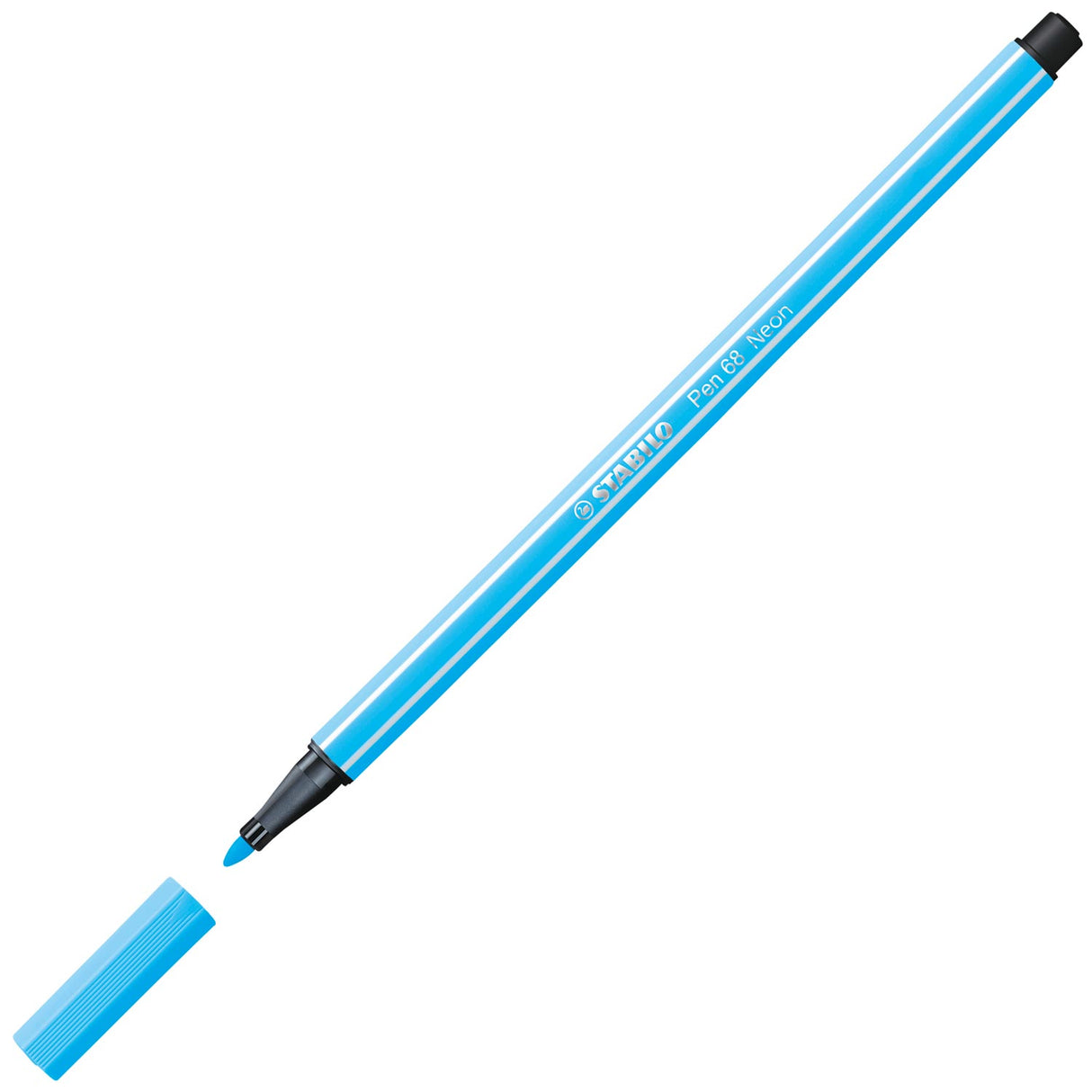 Stabilo Pen 68 - Felt -tip pen - Fluoriserende blå (68 031)