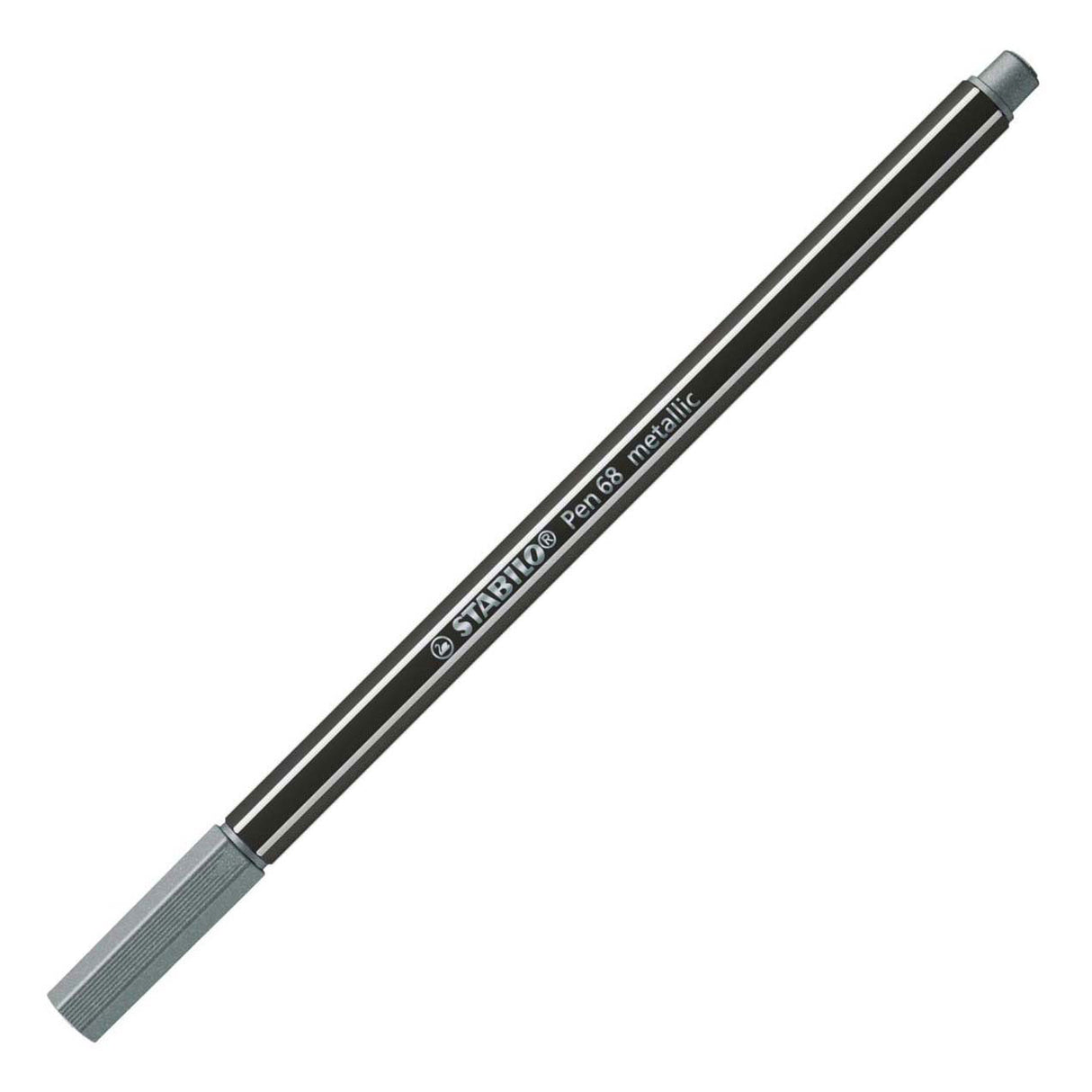 Stabilo Pen 68 Metallic-Filzstift - Silber (68 805)