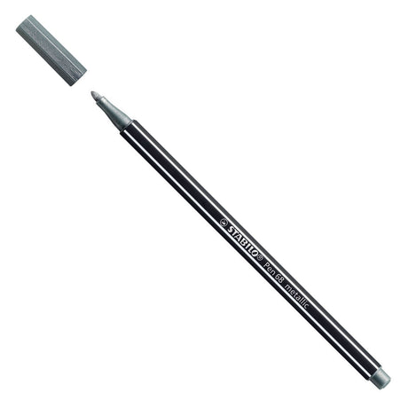 Stabilo Pen 68 Metallic-Filzstift - Silber (68 805)