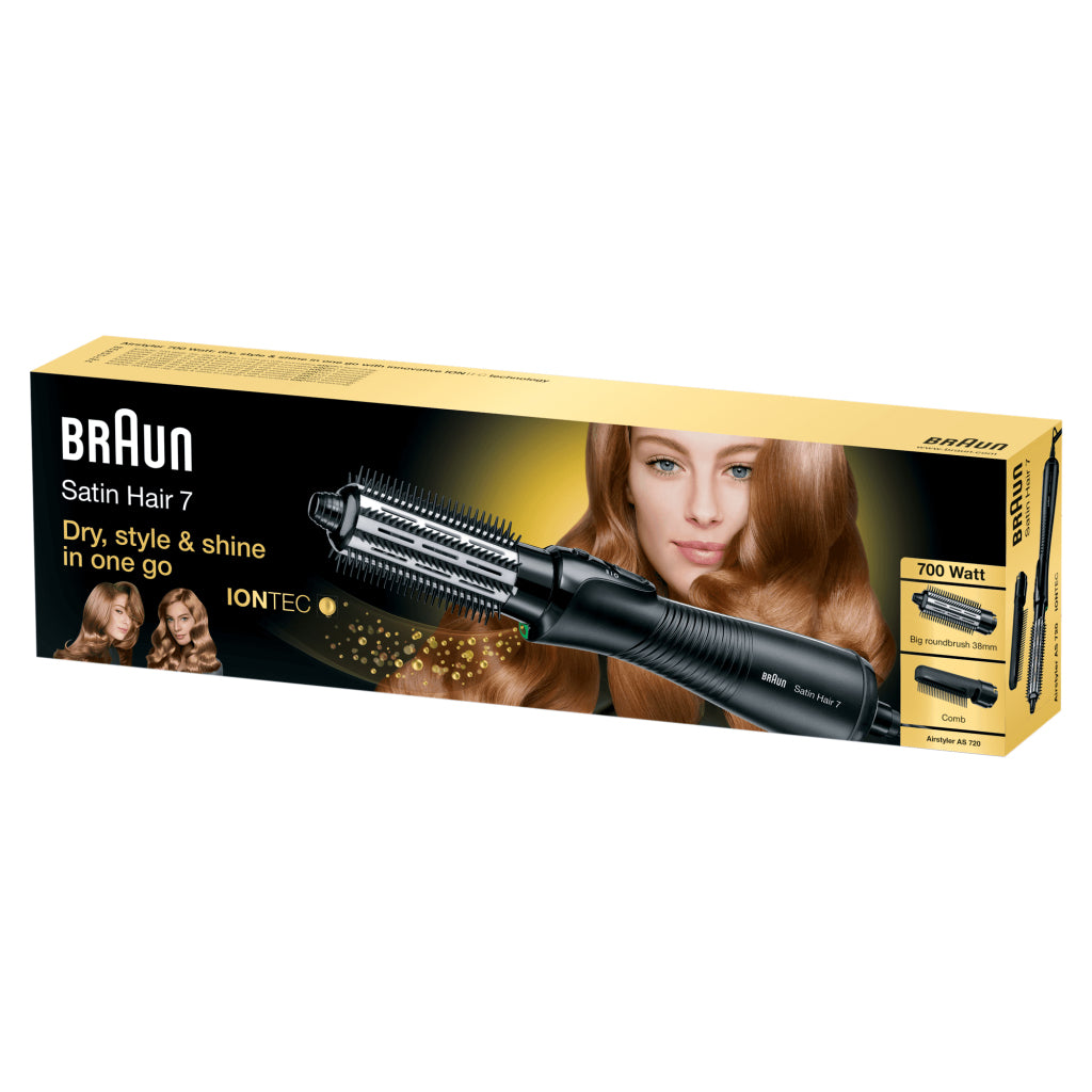 Braun AS720 Satin Hair 7 Iontec Airstyler Black Silver