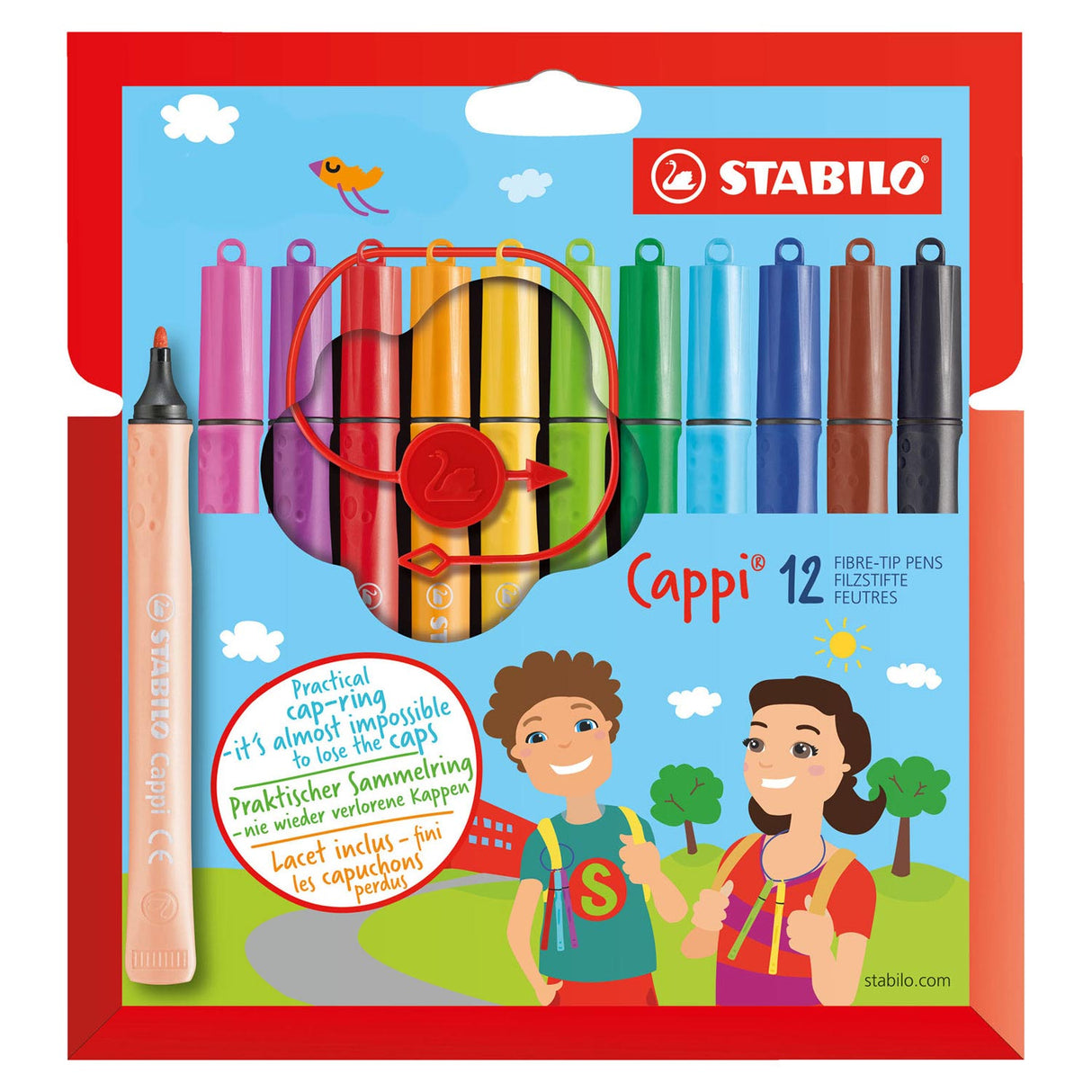 Stabililo Cappi Felt -tifts, 12st.