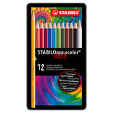 Stabilo Aquacolor Metal Box, 12..