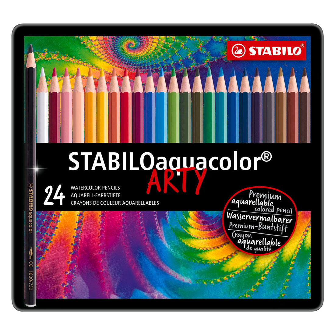 Stabilo Aquacolor Metal Box, 24 ..