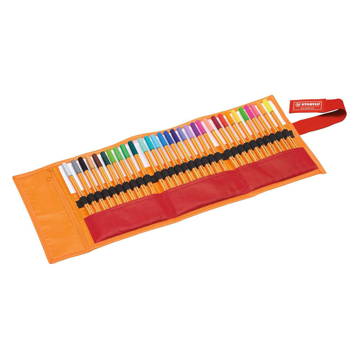 Stabilo point 88 – Fineliner 0,4 mm – Rollenset – 30-teiliges Etui – mit 25 Standard- + 5 Neonfarben