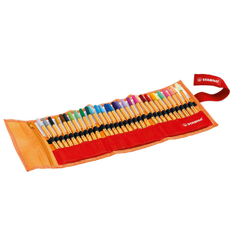 Stabilo point 88 – Fineliner 0,4 mm – Rollenset – 30-teiliges Etui – mit 25 Standard- + 5 Neonfarben