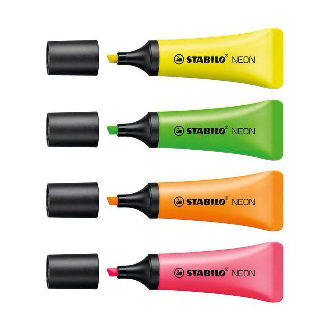 Stembo Neon Textmarker Marker, 4st.