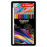 Stabilo Original - Buntstift mit dünner Mine - Metallset 12-tlg.