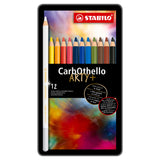 Stabilo Carbothello - Limettenpastell-Buntstift - Metallset 12-tlg.