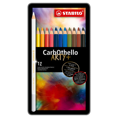 Stabilo Carbothello - Limettenpastell-Buntstift - Metallset 12-tlg.