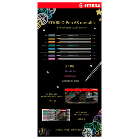 Stabilo Pen 68 Metallgehäuse 8 Farben