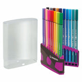 Stabilo Stift 68 in 20 Farben Anthrazitrosa